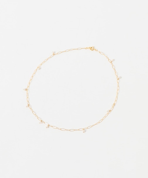 LAPUIS　SV PETIT STONE NECKLACE
