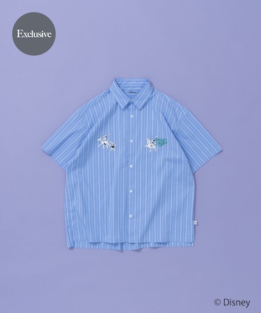 別注/Disney/ストライプシャツ