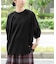 シアープリーツハーフスリーブプルオーバー