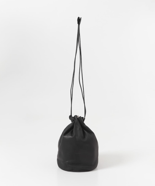 Folna　LEATHER DRAWSTRING BAG