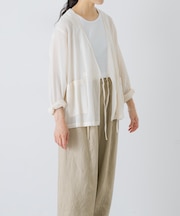シアーカシュクールカーデシャツ