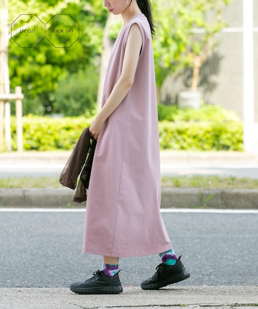 『UVカット／吸水速乾』DRY OUT SLEEVLESS ONEPIECE