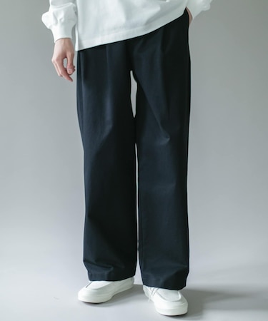 1タックワイドストレートチノパンツ