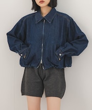 バルーンデニムブルゾン
