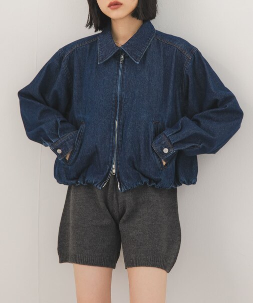 バルーンデニムブルゾン