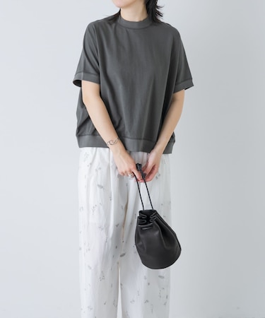 天竺 ワイドプルオーバー