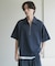 ライトダンボールポンチハーフジップ Tシャツ
