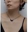 SMELLY so’　onyx crescent necklace