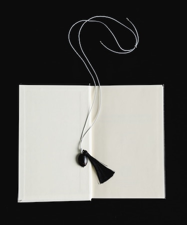 SMELLY so’　onyx tassel necklace