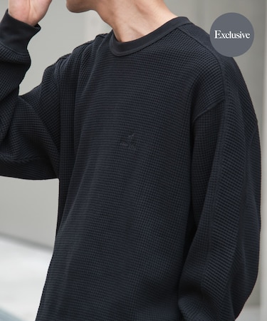『別注』Snow Peak Apparel×DOORS HEAVYWEIGHT WAFFLE PULLOVER