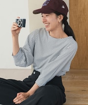 タックスリーブボーダープルオーバー