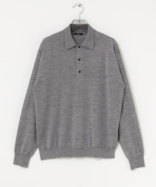 YLEVE W/S CASHMERE KNIT POLO