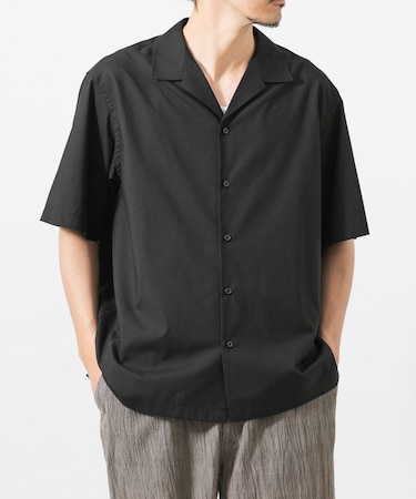TECH BLEND RAYON OPEN COLLAR SHIRTS