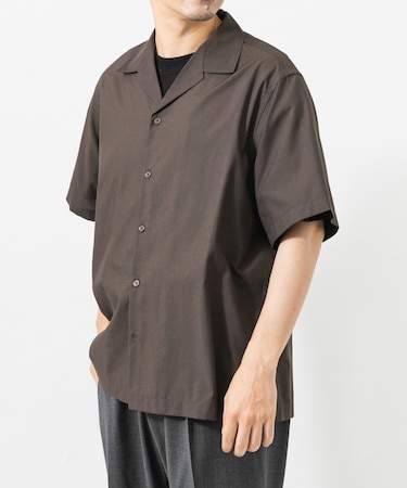 TECH BLEND RAYON OPEN COLLAR SHIRTS