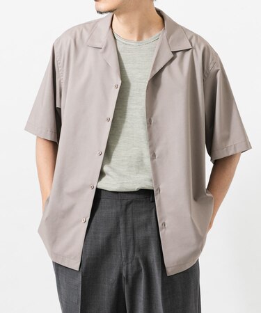 TECH BLEND RAYON OPEN COLLAR SHIRTS