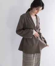 防シワ シャンブレーシャツジャケット