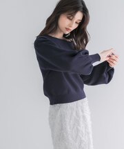 『一部WEB限定カラー』2WAYオフショルスウェットニット