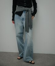 High-Rise Line Denim
