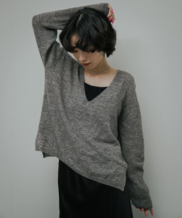 Baby Alpaca V-Neck Knit
