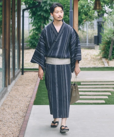 紳士浴衣 近江ちぢみ