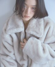 TISSAVEL フェイクファーショートコート