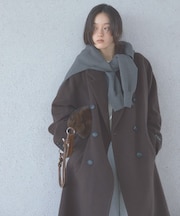 尾州ウールロングテーラードコート
