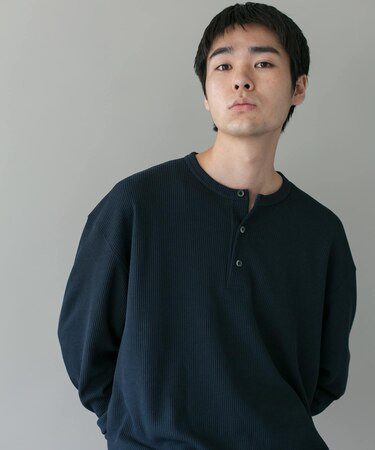 DRYMIXワッフル ドロスト ロングスリーブ Tシャツ