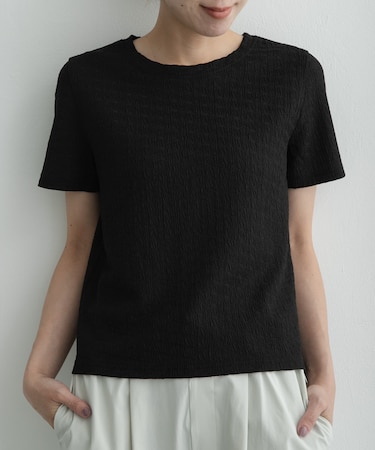 シャーリングジャガードTシャツ