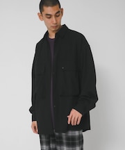 『UVカット/静電気防止/イージーケア』SMOOTH WOOLYLIKE LONG-SLEEVE SHIRTS