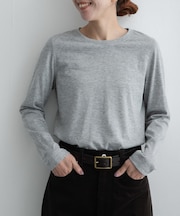 スラブベーシックシアーロンTシャツ