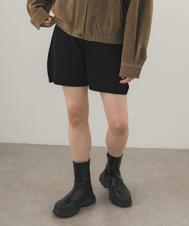 ニットショートパンツ