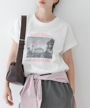 フォトプリントドルマンTシャツ