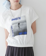 フォトプリントドルマンTシャツ