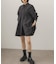 フロントシャーリングシャツワンピース