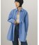 フロントシャーリングシャツワンピース