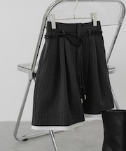 『イージーケア』レイヤードヘムショートパンツ