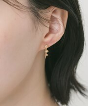 スパークルビジューフックピアス