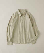 サンドウォッシュチェックレギュラーシャツ