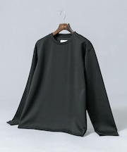 『セットアップ対応／防シワ』ウールジャージークルーネックTシャツ