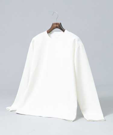 『セットアップ対応/防シワ』ウールジャージークルーネックTシャツ