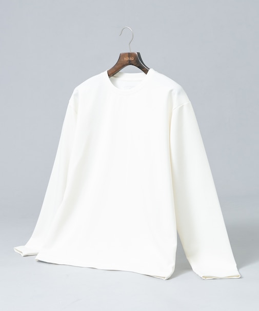 『セットアップ対応/防シワ』ウールジャージークルーネックTシャツ