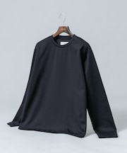 『セットアップ対応／防シワ』ウールジャージークルーネックTシャツ