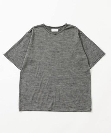 new basic　WASHABLE MERINO WOOL T-SHIRTS