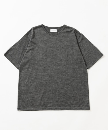 new basic　WASHABLE MERINO WOOL T-SHIRTS