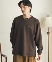 『イージーケア/吸水速乾』シシュウダンボールポンチロングスリーブTシャツ