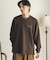 『イージーケア／吸水速乾』シシュウダンボールポンチロングスリーブTシャツ