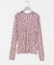HAKUJI　DIAMOND PRINT RIB LONG-SLEEVE PULLOVER