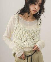 サイドスリットシアーベロアTEE