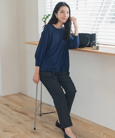 ストレッチテーパードイージーパンツ