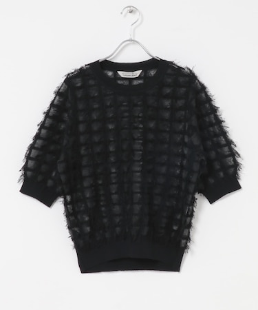 Torrazzo Donna　SHEER SHAGGY TOP